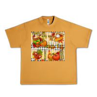 Peanut Butter Hello Fall pumpkins Urban Heavy Tee - NancyCooperArtShop