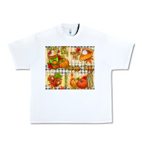White Hello Fall pumpkins Urban Heavy Tee - NancyCooperArtShop