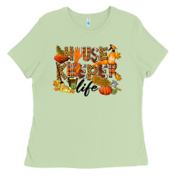 Matcha Housekeeper life fall Ladies Tee - LillyAllenDesigns