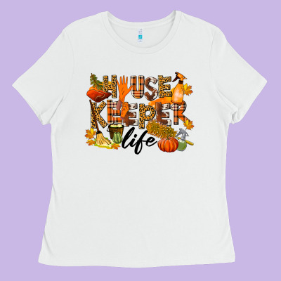 Housekeeper Life Fall Ladies Tee Designed By Lillyallendesigns
