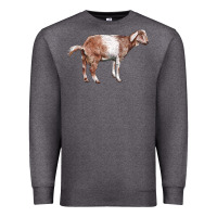 Charcoal Heather Nubian Goat Premium Sweatshirt - LillyAllenDesigns