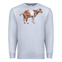 Heather Grey Nubian Goat Premium Sweatshirt - LillyAllenDesigns