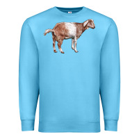Ocean Blue Nubian Goat Premium Sweatshirt - LillyAllenDesigns