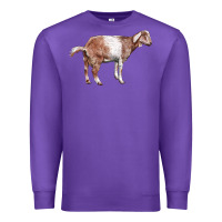 Purple Nubian Goat Premium Sweatshirt - LillyAllenDesigns