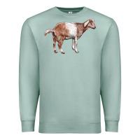 Seafoam Nubian Goat Premium Sweatshirt - LillyAllenDesigns