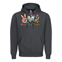 Smoke Peace love Easter Zipper Hoodie - LillyAllenDesigns