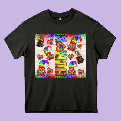 Western Human Lgbtq+ Tumbler Heavy Core Tee Designed By Bundleandbundleshop