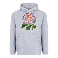Heather Grey belinda's blush rose Heavyweight Hoodie - LillyAllenDesigns