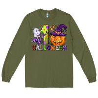 Army Green my first halloween Long Sleeve Tee - CowGirlArtShop