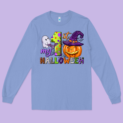 My First Halloween Long Sleeve Tee Designed By Cowgirlartshop