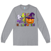 Heather Grey my first halloween Long Sleeve Tee - CowGirlArtShop