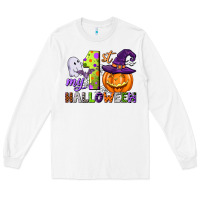 White my first halloween Long Sleeve Tee - CowGirlArtShop