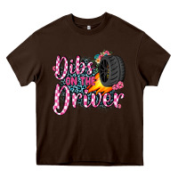 Chocolate Brown dibs on the driver Heavy Core Tee - JahusDesignShop