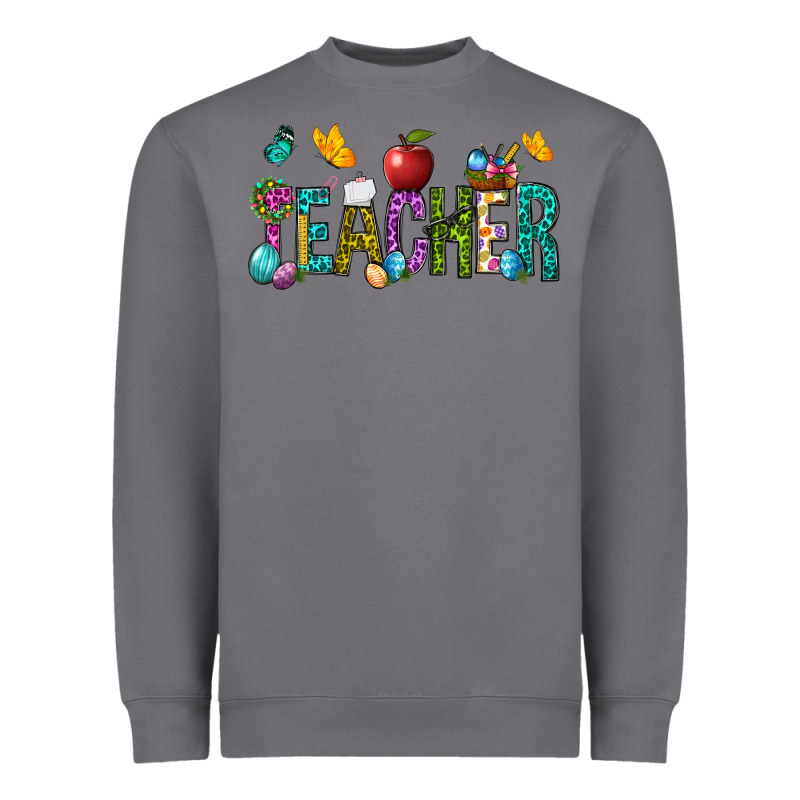 Easter Teacher Heavyweight Sweatshirt by BundleAndBundleShop | Teevron
