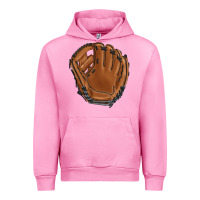 Fuchsia Pink baseball glove Urban Hoodie - BarkalooDesign