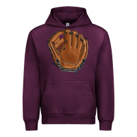 Mauve Wine baseball glove Urban Hoodie - BarkalooDesign