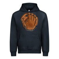 Navy baseball glove Urban Hoodie - BarkalooDesign