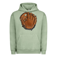 Pigment Oil Green baseball glove Urban Hoodie - BarkalooDesign