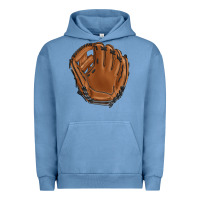 Pigment Pebble Blue baseball glove Urban Hoodie - BarkalooDesign