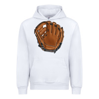 White baseball glove Urban Hoodie - BarkalooDesign