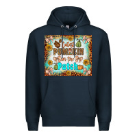 Navy cutest pumpkin in the patch Premium Hoodie - BundleAndBundleShop