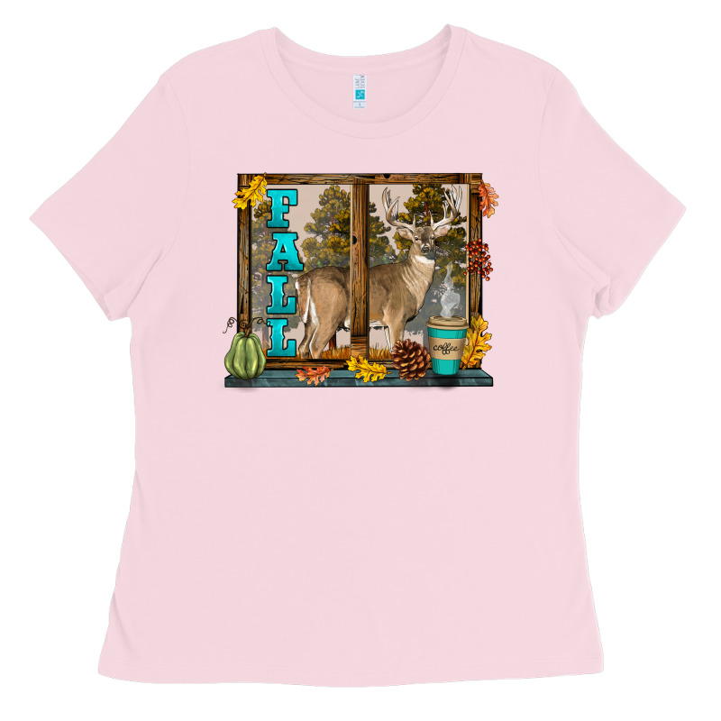 White Tailed Buck Fall Ladies Tee by LillyAllenDesigns | Teevron