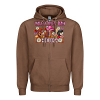 Chestnut valentines day heifers Zipper Hoodie - CowhideDigitalArt
