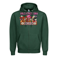 Sports Green valentines day heifers Zipper Hoodie - CowhideDigitalArt
