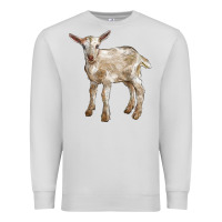 Dove Grey Baby Saanen Goat Premium Sweatshirt - LillyAllenDesigns