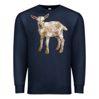 Navy Baby Saanen Goat Premium Sweatshirt - LillyAllenDesigns