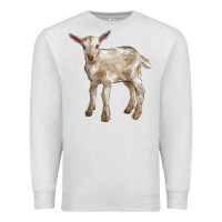 Oatmeal Heather Baby Saanen Goat Premium Sweatshirt - LillyAllenDesigns