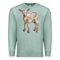 Seafoam Baby Saanen Goat Premium Sweatshirt - LillyAllenDesigns