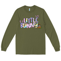 Army Green easter little bunny Long Sleeve Tee - Jasminsmagicworld