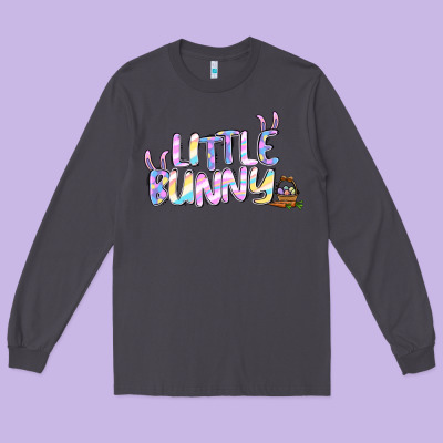 Easter Little Bunny Long Sleeve Tee Designed By Jasminsmagicworld