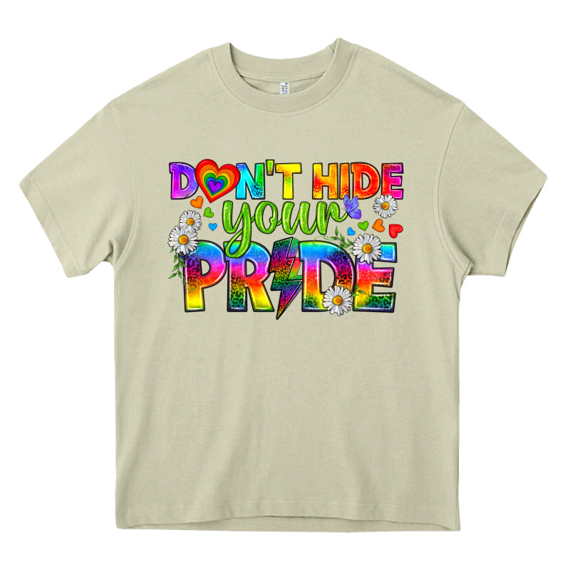 Lgbtq+ Don't Hide Your Pride Heavy Core Tee by BundleAndBundleShop | Teevron