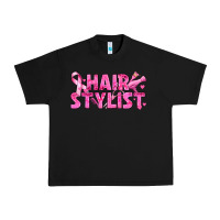 Black Breast Cancer hair stylist Urban Heavy Tee - texasbilliewilder