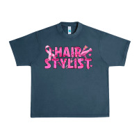 Midnight Navy Breast Cancer hair stylist Urban Heavy Tee - texasbilliewilder