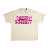 Sandshell Breast Cancer hair stylist Urban Heavy Tee - texasbilliewilder