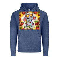 Vintage Denim sweet summer cute elephant Vintage Hoodie - TumblerDesignByShophia