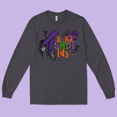 If The Shoe Fits Long Sleeve Tee Designed By Cowgirlartshop