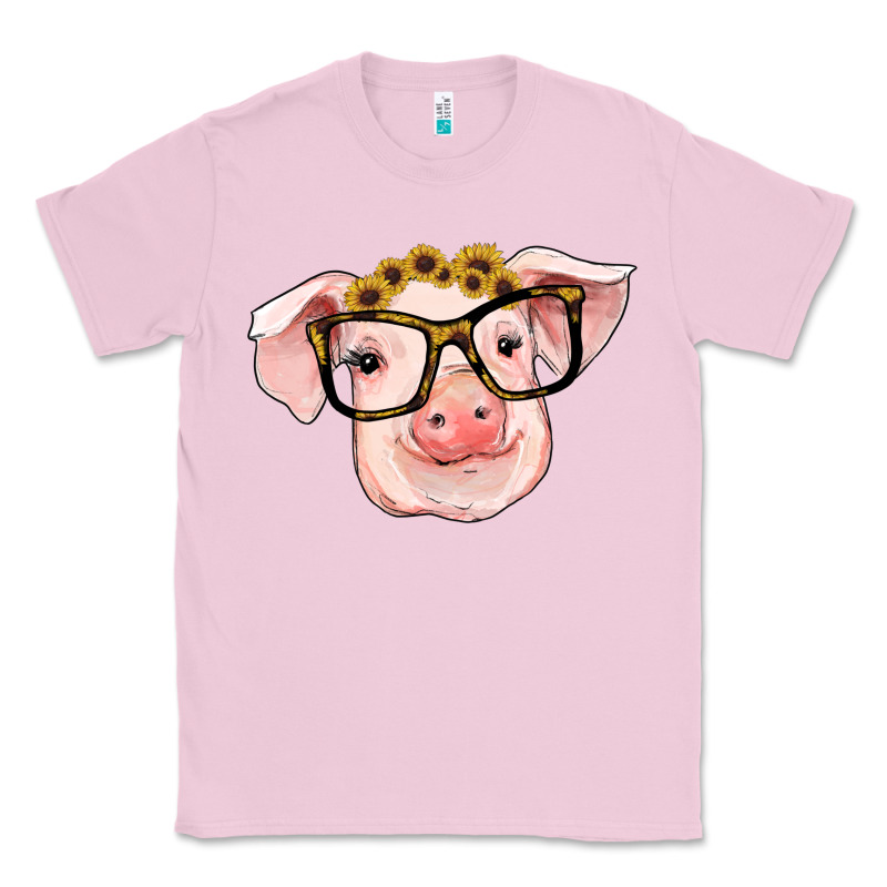 Sunflowers With Pig Classic Tee by RanaPortraitStore | Teevron