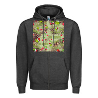 Charcoal Heather The Grinch Seamless Zipper Hoodie - CowhideDigitalArt