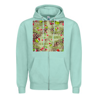Seafoam The Grinch Seamless Zipper Hoodie - CowhideDigitalArt