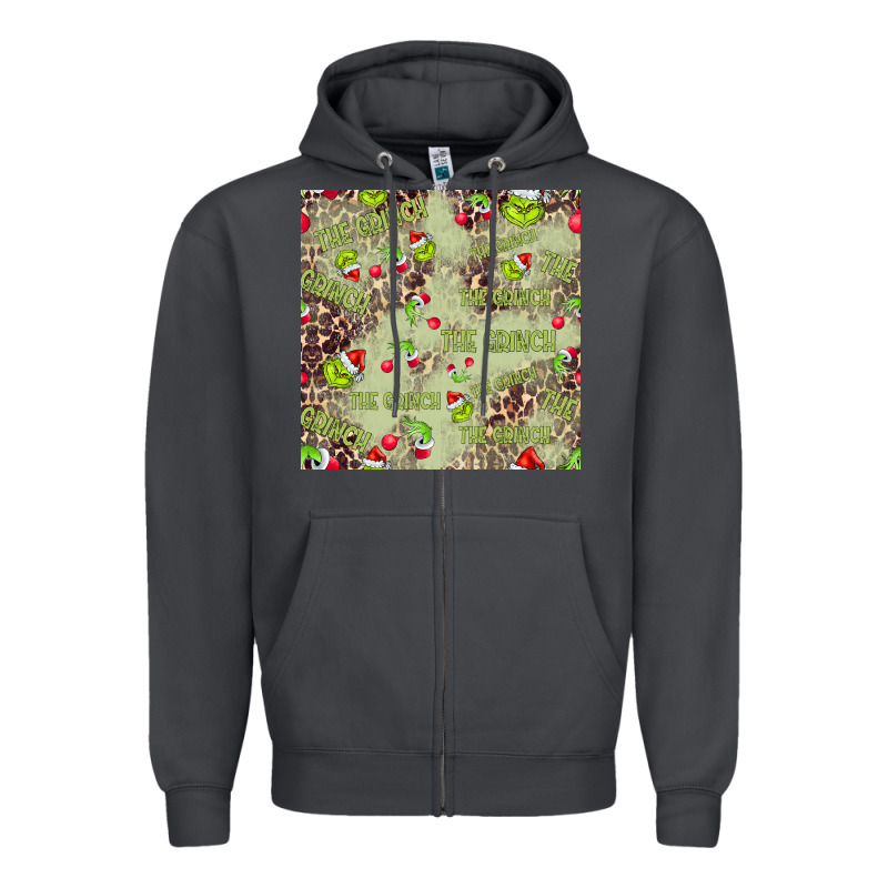 The Grinch Seamless Zipper Hoodie by CowhideDigitalArt | Teevron