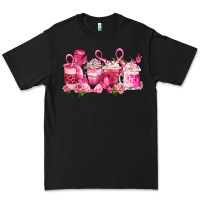 Black cancer coffee cups Premium Tee - LillyAllenDesigns