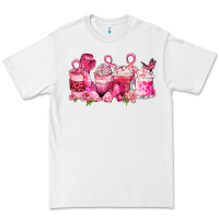 White cancer coffee cups Premium Tee - LillyAllenDesigns