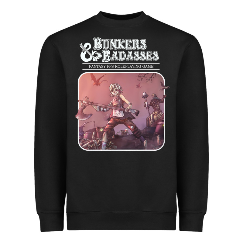 Bunkers Badasses Fantasy Fps Roleplaying Game Heavyweight Sweatshirt by lanVoArt | Teevron