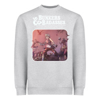 Heather Grey bunkers badasses fantasy fps roleplaying game Heavyweight Sweatshirt - lanVoArt