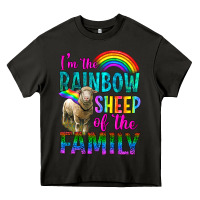 Asphalt I'm The Rainbow Sheep Of The Family Heavy Core Tee - BundleAndBundleShop