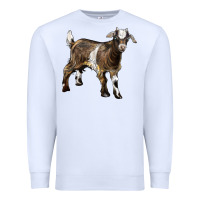 White Baby Tennessee Fainting Goat Premium Sweatshirt - LillyAllenDesigns